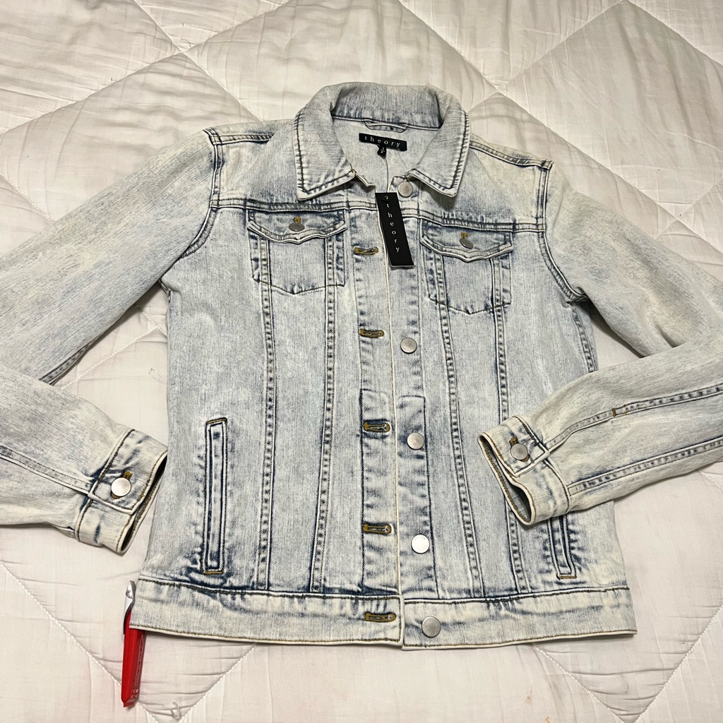 Theory Jean Jacket Size Small $345